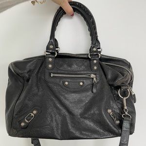 Balenciaga City Classic Studs Bag Leather